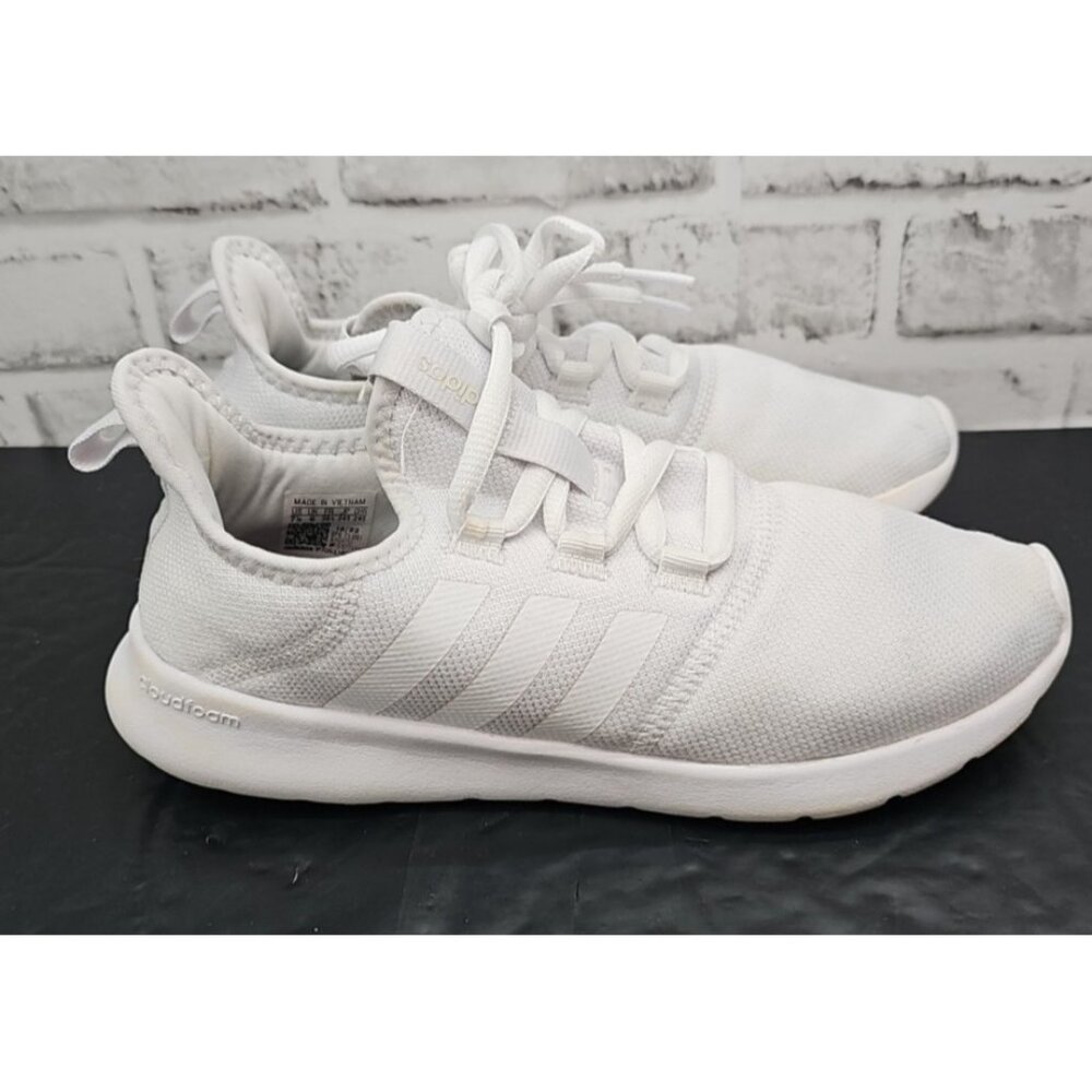 Adidas Women Cloudfoam Pure 2.0 White Sneakers Shoes Sz 7.5 Casual Comfort